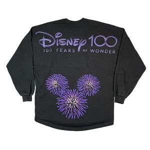 Disney Spirit Jersey Size‎ L 100 Years Of Wonder Black Purple Fireworks Hawaii
